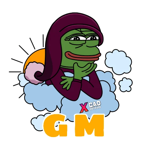 ☕ Стикер «XCAD PEPE STICKER PACK» для Telegram