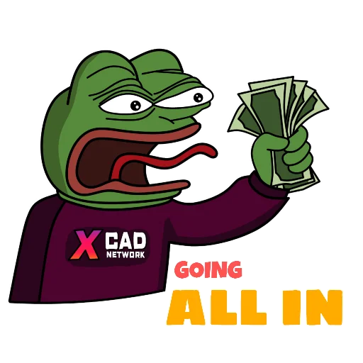 🤑 Стикер «XCAD PEPE STICKER PACK» для Telegram