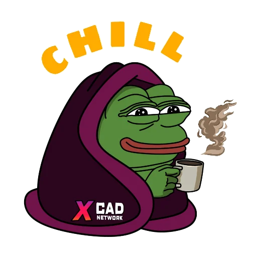 ☕ Стикер «XCAD PEPE STICKER PACK» для Telegram