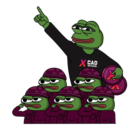✊ Стикер «XCAD PEPE STICKER PACK» для Telegram