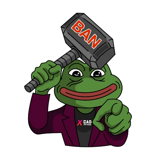 🔨 Стикер «XCAD PEPE STICKER PACK» для Telegram