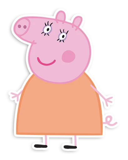 😊 Стикер «Peppa Pig» для Telegram
