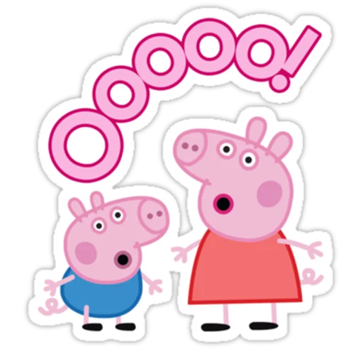 😮 Стикер «Peppa Pig» для Telegram