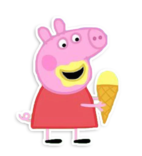 🍦 Стикер «Peppa Pig» для Telegram
