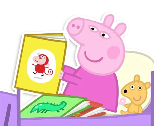 🛌 Стикер «Peppa Pig» для Telegram
