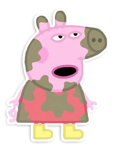 😧 Стикер «Peppa Pig» для Telegram