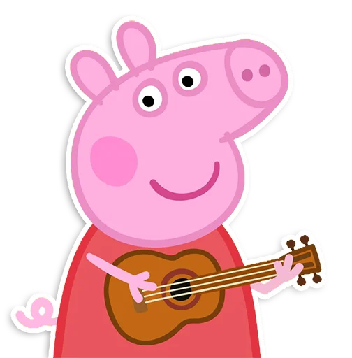 🎸 Стикер «Peppa Pig» для Telegram