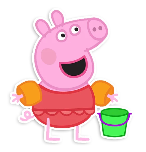 🏖 Стикер «Peppa Pig» для Telegram