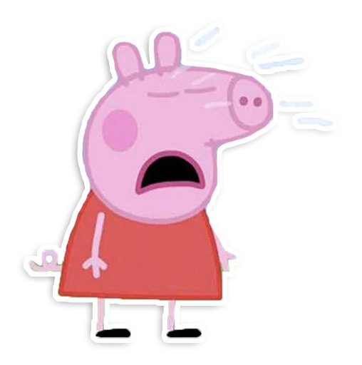 😭 Стикер «Peppa Pig» для Telegram