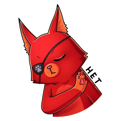 🙅‍♂️ Стикер «Кот Перчик» для Telegram