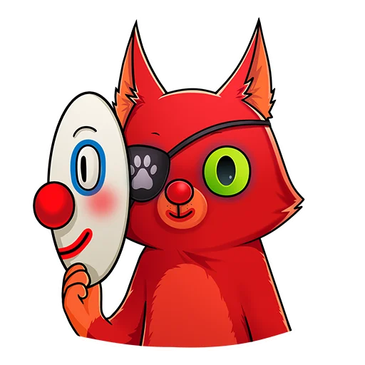 🤡 Стикер «Кот Перчик» для Telegram