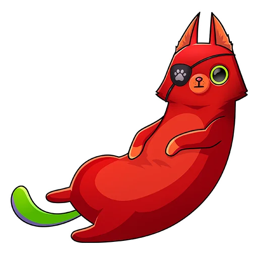 🤡 Стикер «Кот Перчик» для Telegram