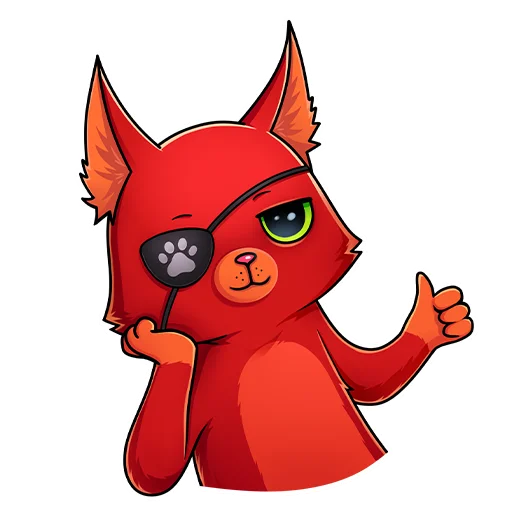 👍 Стикер «Кот Перчик» для Telegram