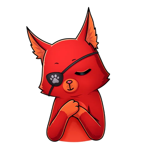 🙏 Стикер «Кот Перчик» для Telegram