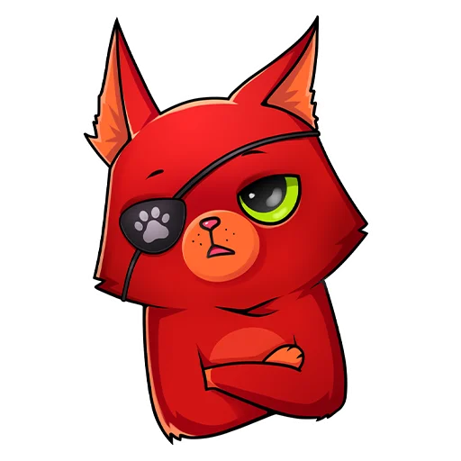 🥱 Стикер «Кот Перчик» для Telegram