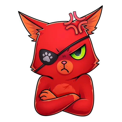 😬 Стикер «Кот Перчик» для Telegram