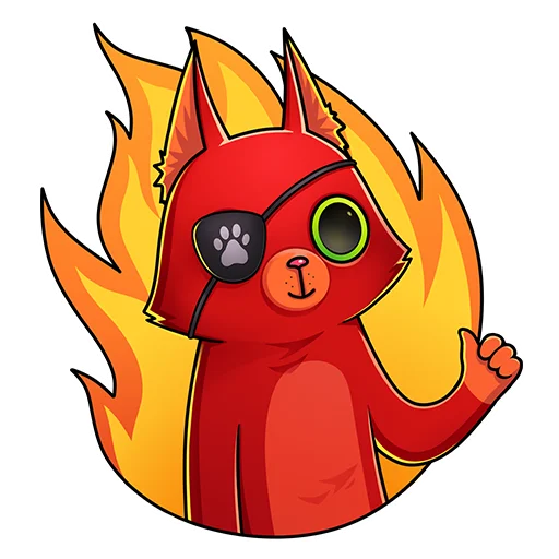 🫠 Стикер «Кот Перчик» для Telegram