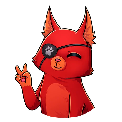 ✌️ Стикер «Кот Перчик» для Telegram