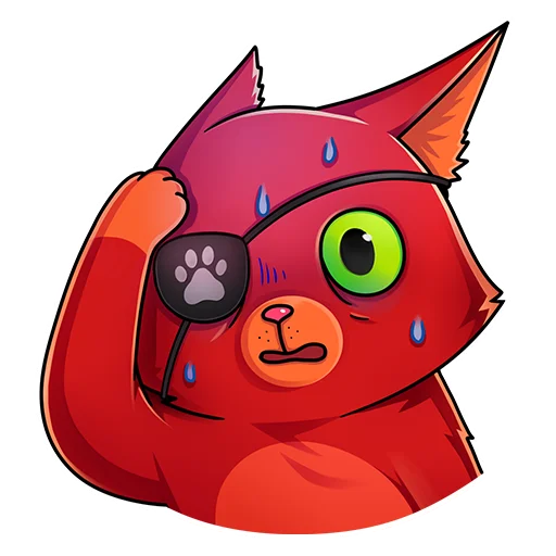 😨 Стикер «Кот Перчик» для Telegram