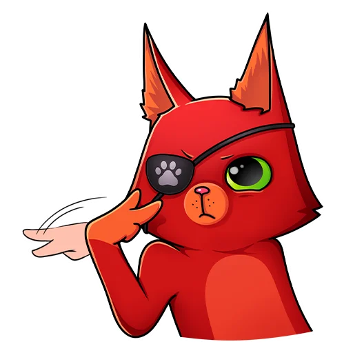 🤨 Стикер «Кот Перчик» для Telegram