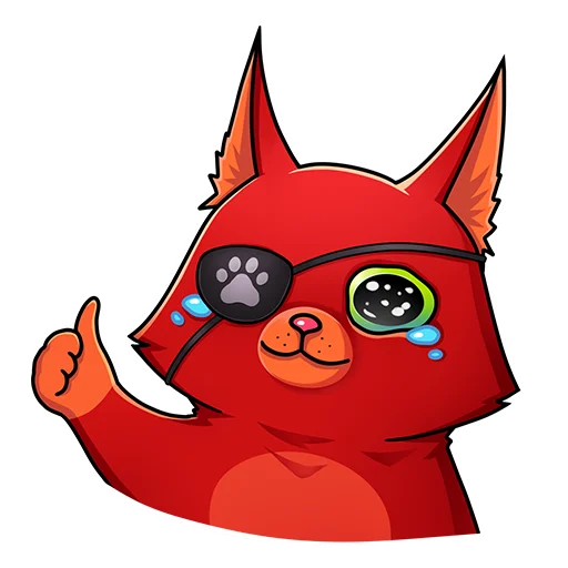 🫠 Стикер «Кот Перчик» для Telegram