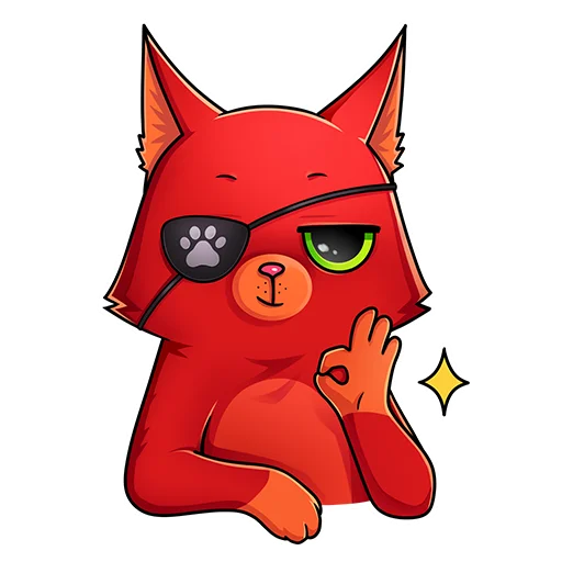 👌 Стикер «Кот Перчик» для Telegram