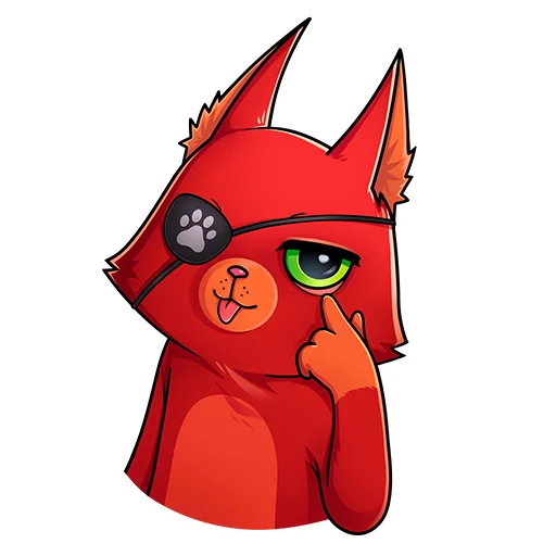✌️ Стикер «Кот Перчик» для Telegram