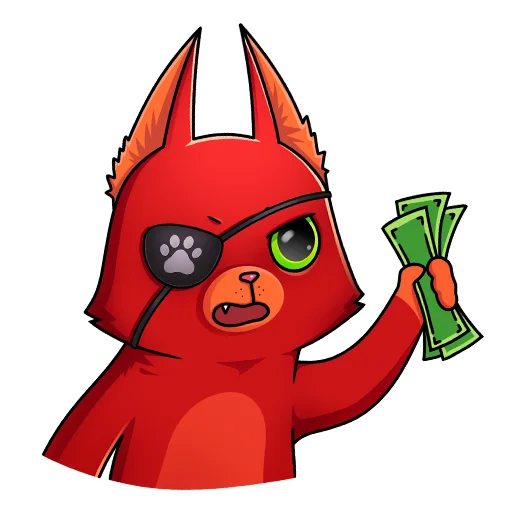 💵 Стикер «Кот Перчик» для Telegram