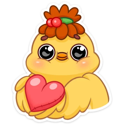 ❤️ Стикер «Цыпа Пёрл» для Telegram