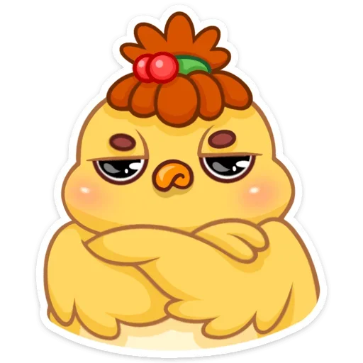 😐 Стикер «Цыпа Пёрл» для Telegram