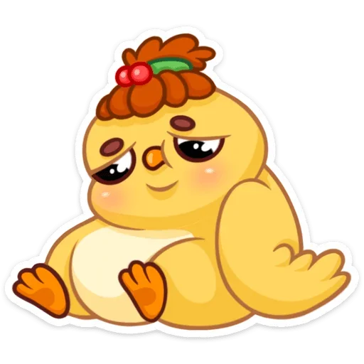 ☹️ Стикер «Цыпа Пёрл» для Telegram