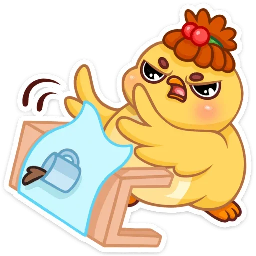 😡 Стикер «Цыпа Пёрл» для Telegram