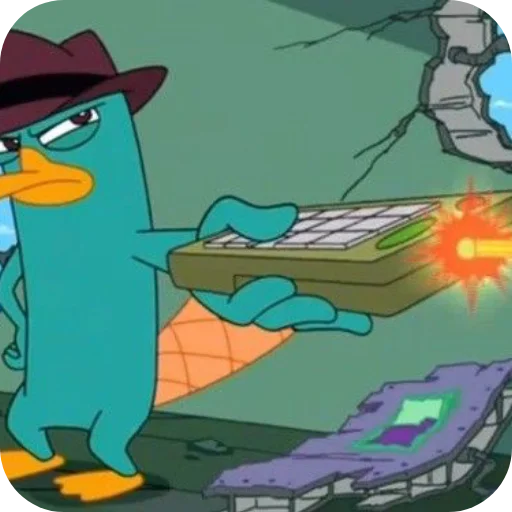 🕹 Стикер «Perry the Platypus» для Telegram