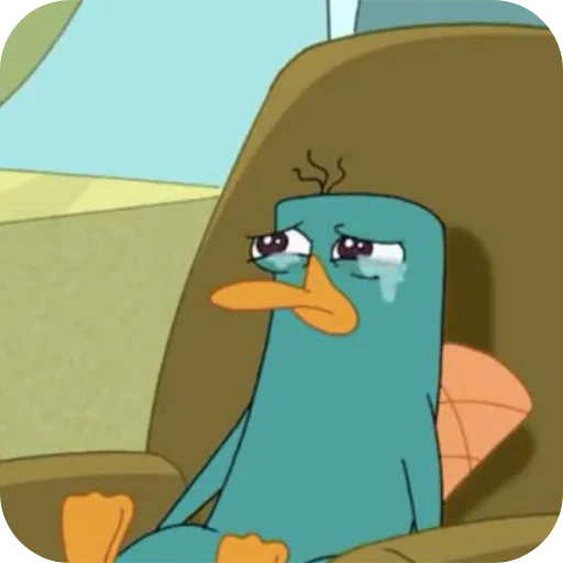 😭 Стикер «Perry the Platypus» для Telegram