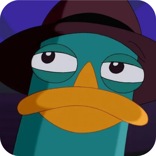 😐 Стикер «Perry the Platypus» для Telegram