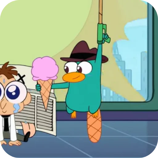 🍦 Стикер «Perry the Platypus» для Telegram