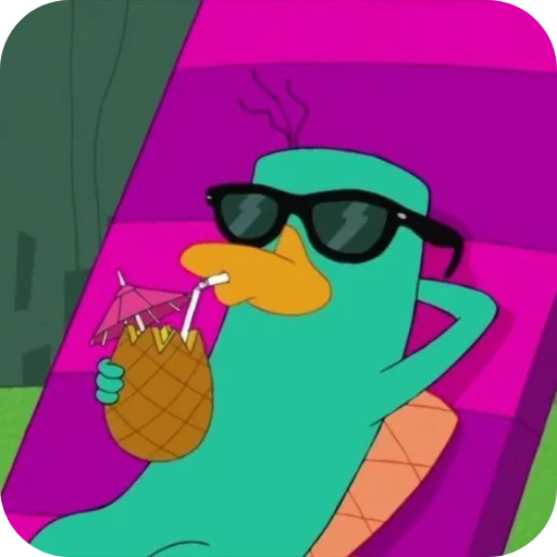 👓 Стикер «Perry the Platypus» для Telegram