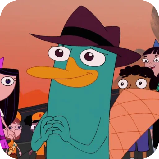 🎩 Стикер «Perry the Platypus» для Telegram