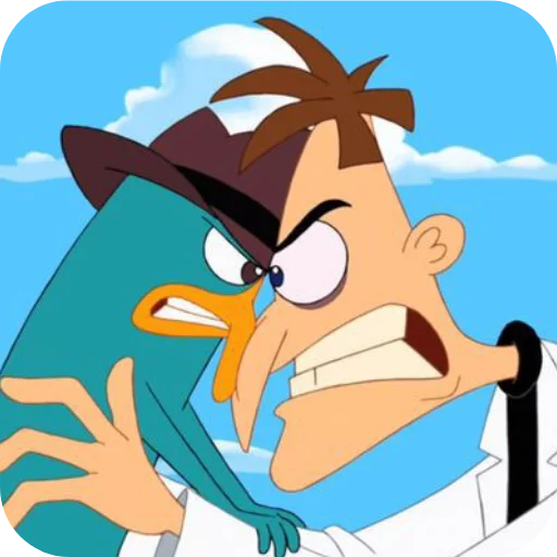 😠 Стикер «Perry the Platypus» для Telegram