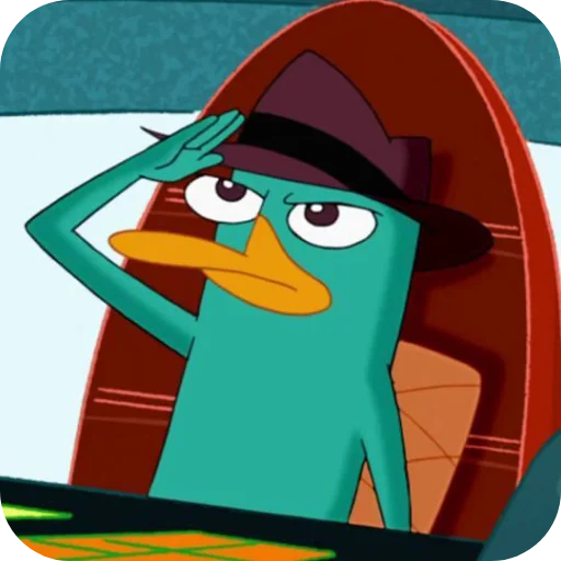 🫡 Стикер «Perry the Platypus» для Telegram