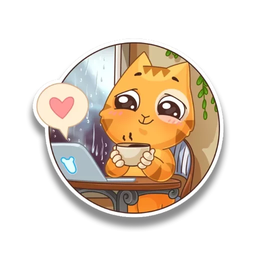 ☺️ Стикер «persik _the_cat» для Telegram