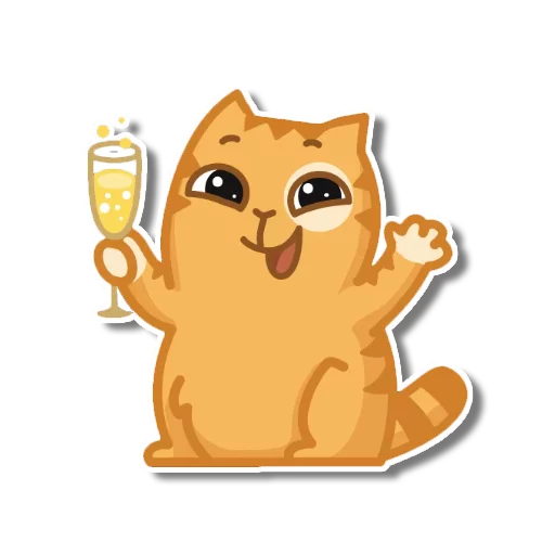 🍾 Стикер «persik _the_cat» для Telegram