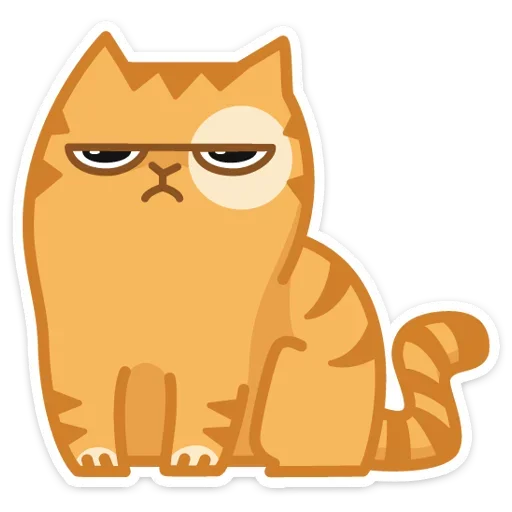 Стикерпак Тигрёнок Персик для Telegram