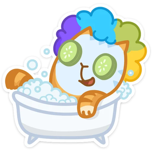 🛀 Стикер «Забавный Персик» для Telegram