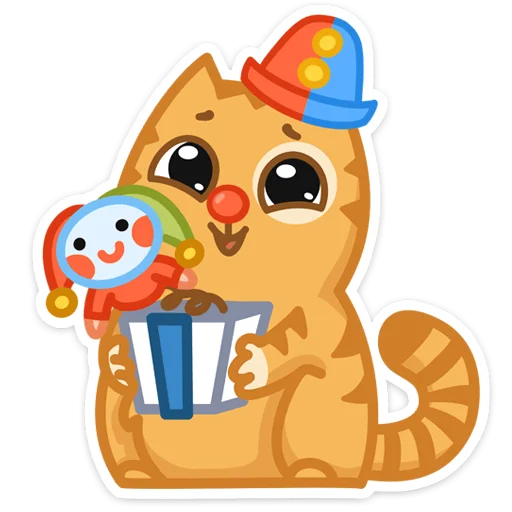 🐱 Стикер «Забавный Персик» для Telegram