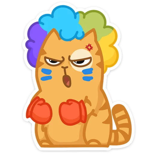 👊 Стикер «Забавный Персик» для Telegram