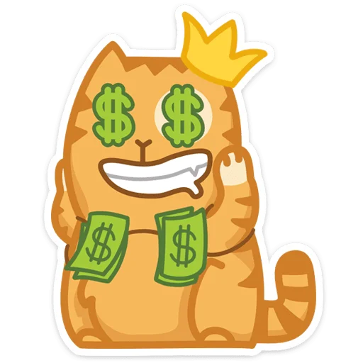 🤑 Стикер «Забавный Персик» для Telegram