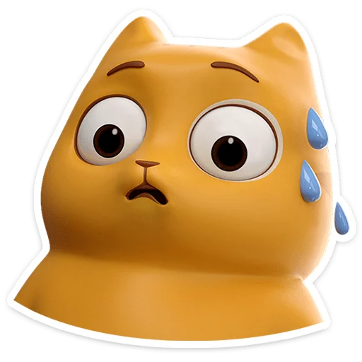 😼 Стикер «Персик в 3D» для Telegram