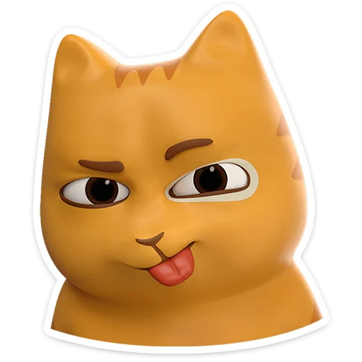 😼 Стикер «Персик в 3D» для Telegram