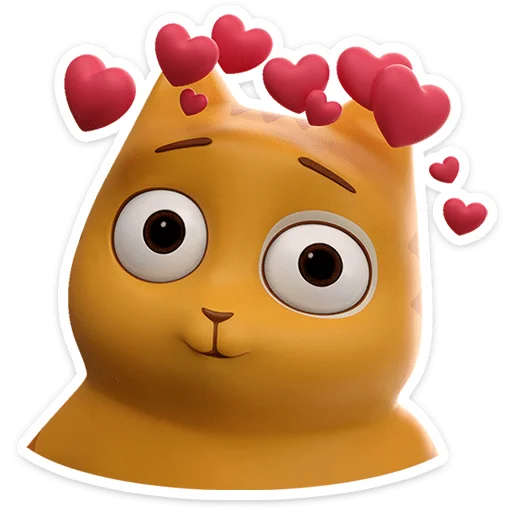 😼 Стикер «Персик в 3D» для Telegram
